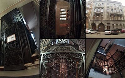 Старинные лифты Петербурга, действующие в наше время